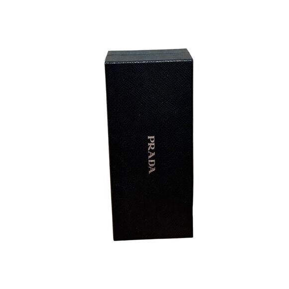 NEW PRADA AUTHENTIC EYEGLASSES SUNGLASSES BLACK LARGE MAGNETIC CASE CLOTH